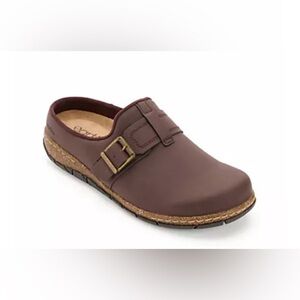 Earth ELISA3-Q  Women’s Round Toe Casual Clogs Dark Brown 8M Shoes VEGAN